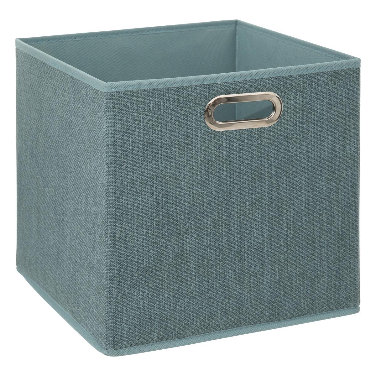 BOITE DE RANGEMENT 31X31CM PETROLE CHINE