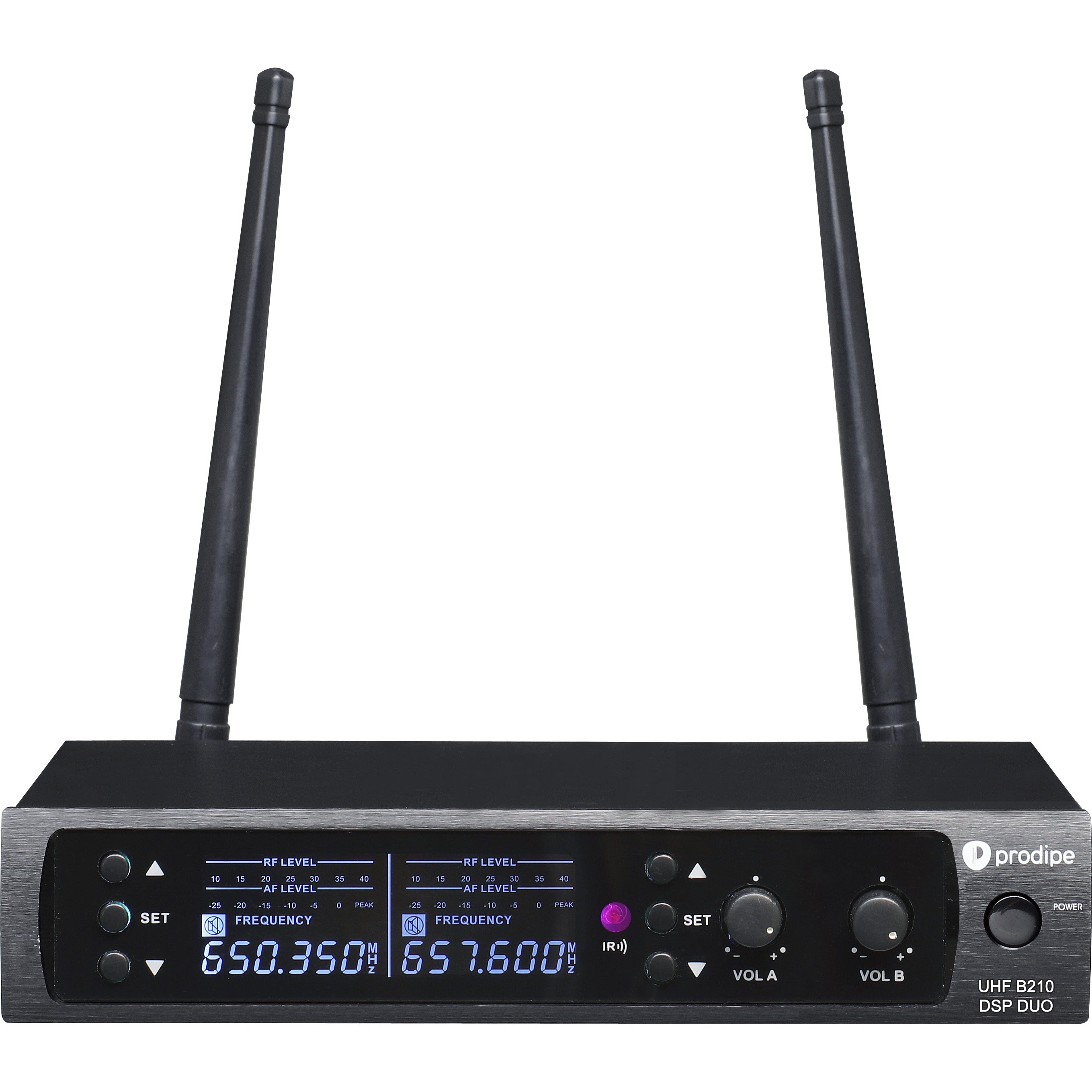 Prodipe UHF B210 DSP DUO draadloos systeem (630 - 680 MHz)