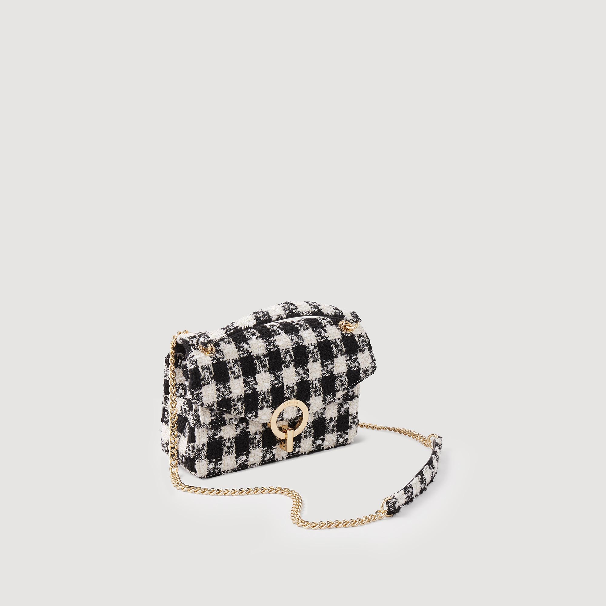 Sac Yza en tweed pied-de-poule
