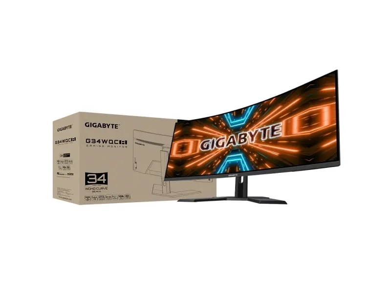 [OUTLET] - Gigabyte G34WQC A - LED-skærm - kurvet - 34