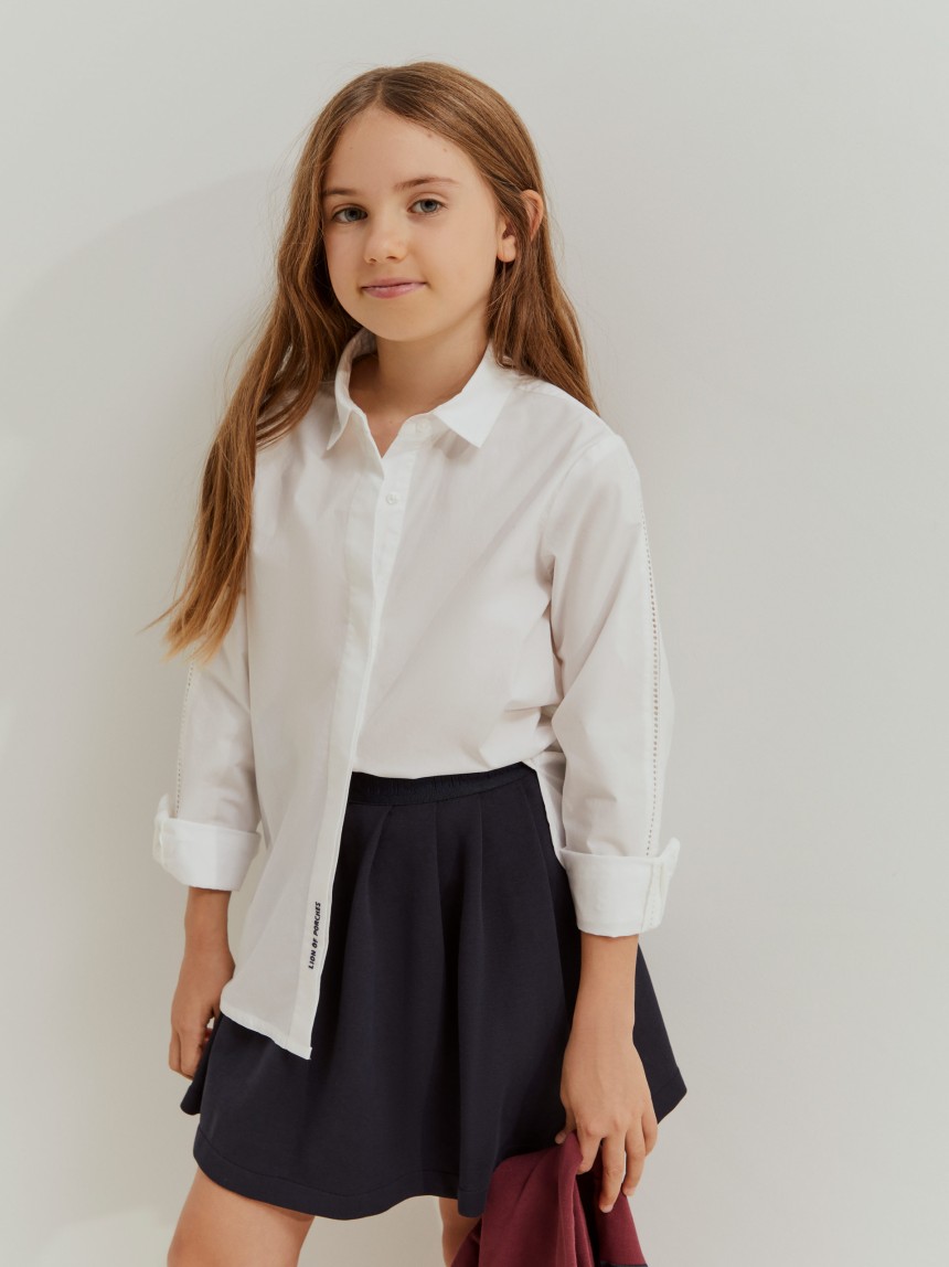 Camisa regular fit de algodão