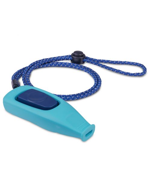 Coachi Whizzclick Clicker Met Hondenfluit - Hondenopvoeding - Lichtblauw Navy