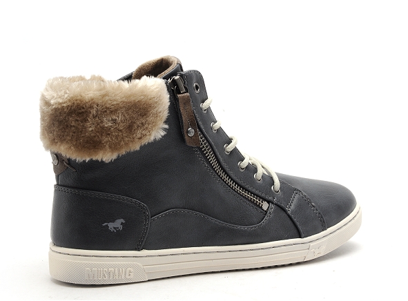 Mustang boots bottine plates femme 1349504 bleu