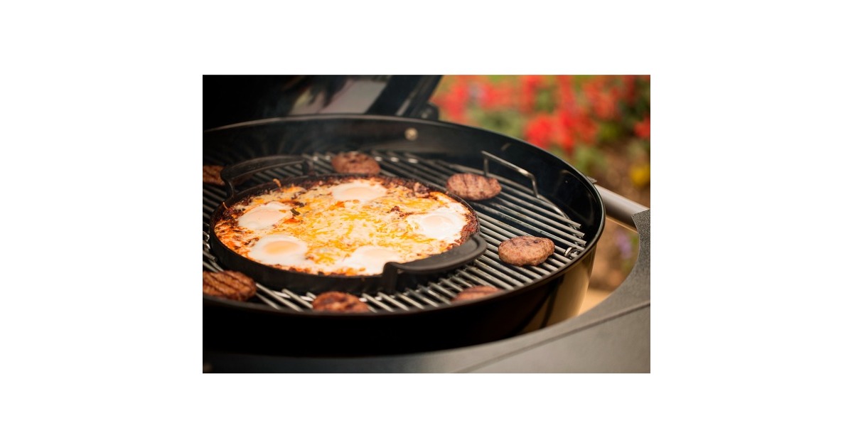 WeberBakplaat - Gourmet BBQ System grillroosters grillplaat  (Zwart)