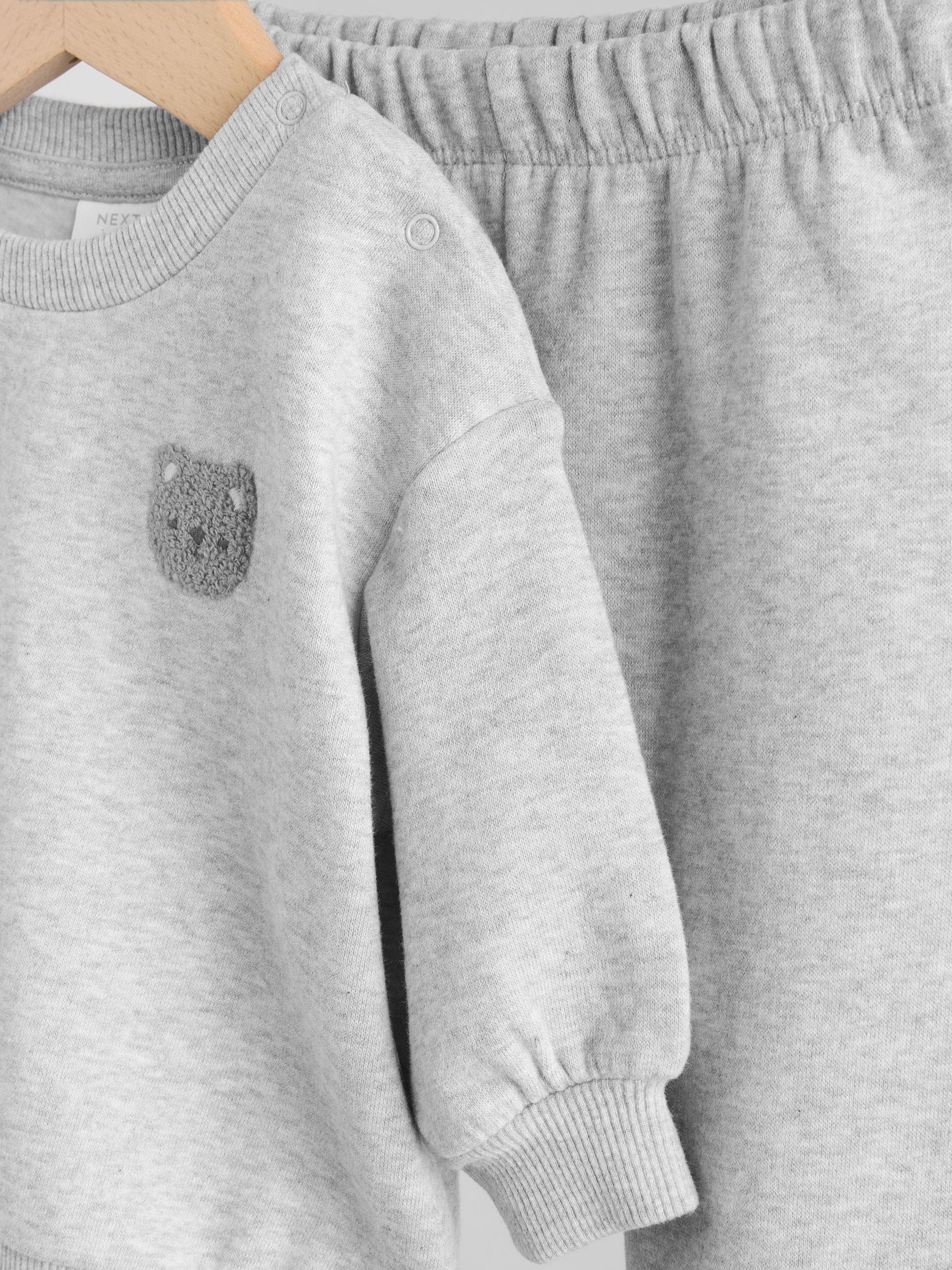 Grijze beer - Baby sweatshirt en joggingbroek set (0mnd-2jr)