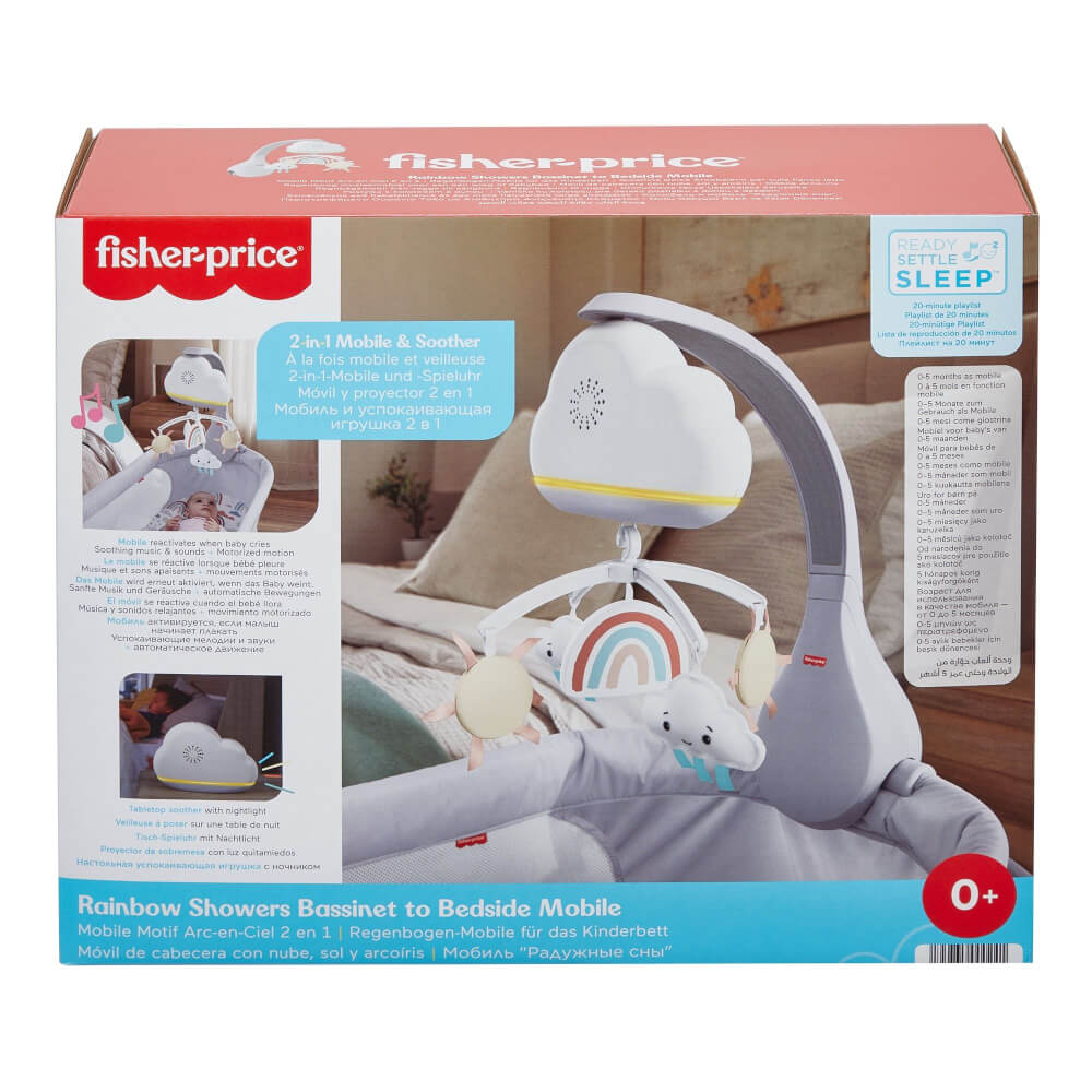 Fisher-Price Babybett Regenbogen-Mobile und Spieluhr