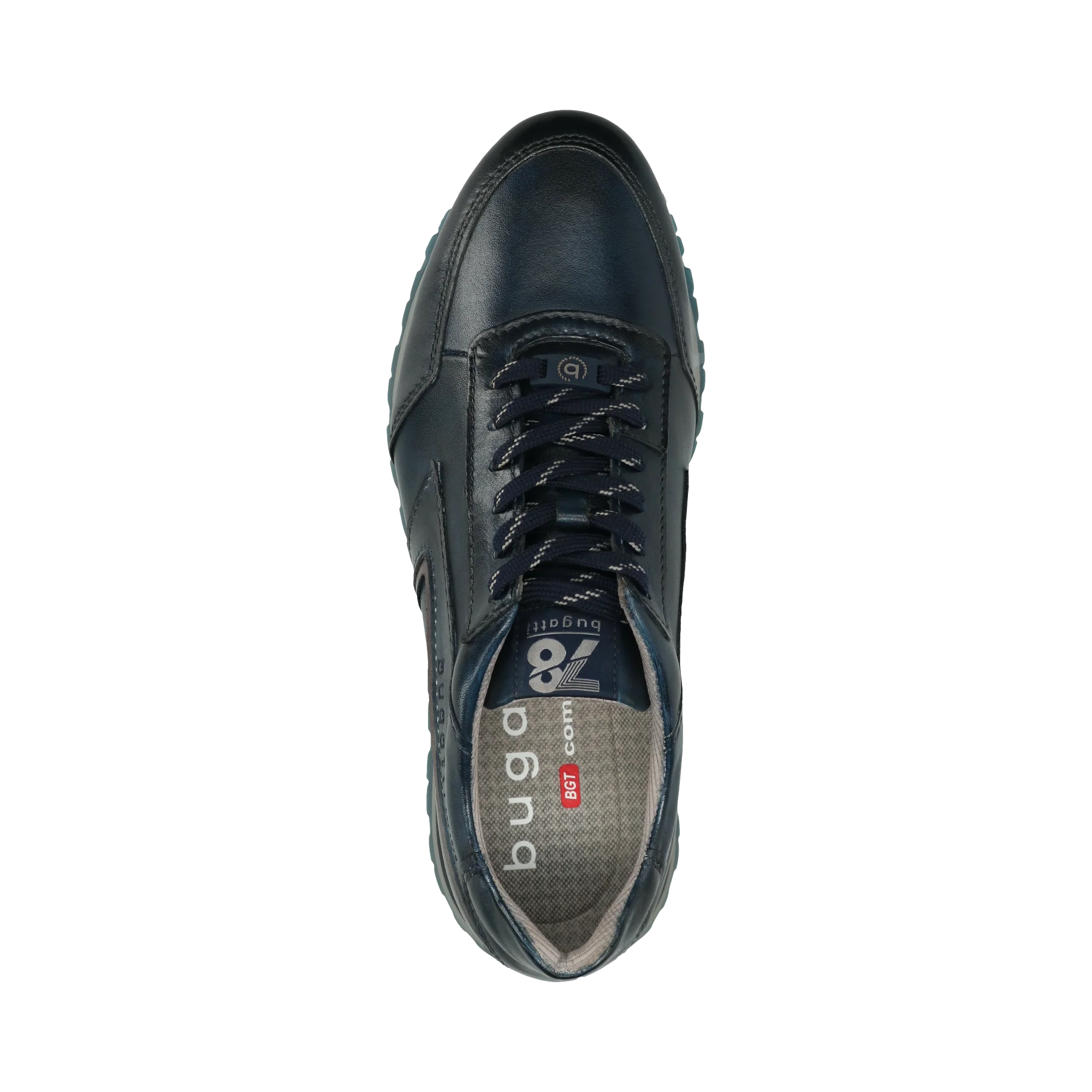 Leder Sneaker dunkelblau