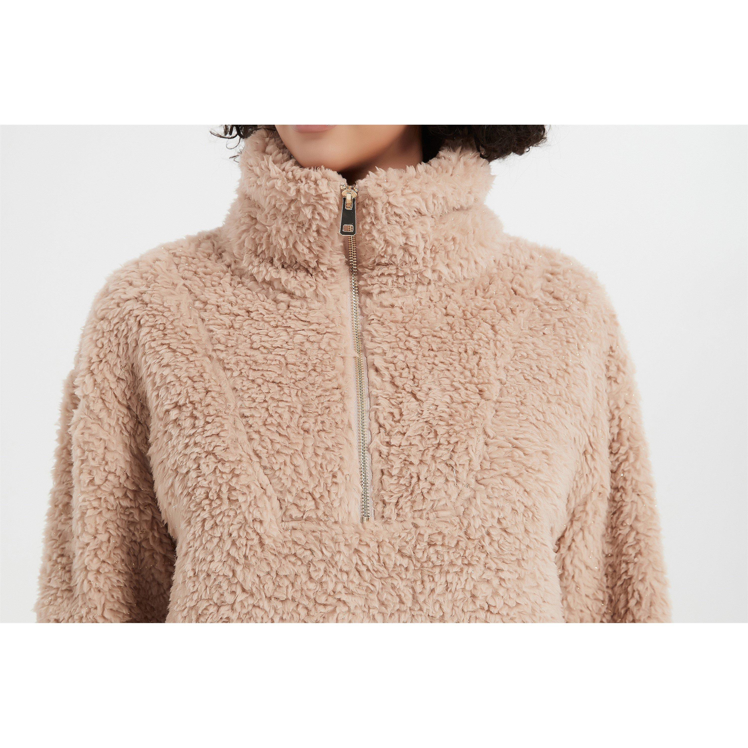 Linea Ladies Animal Quarter Zip Lounge Set