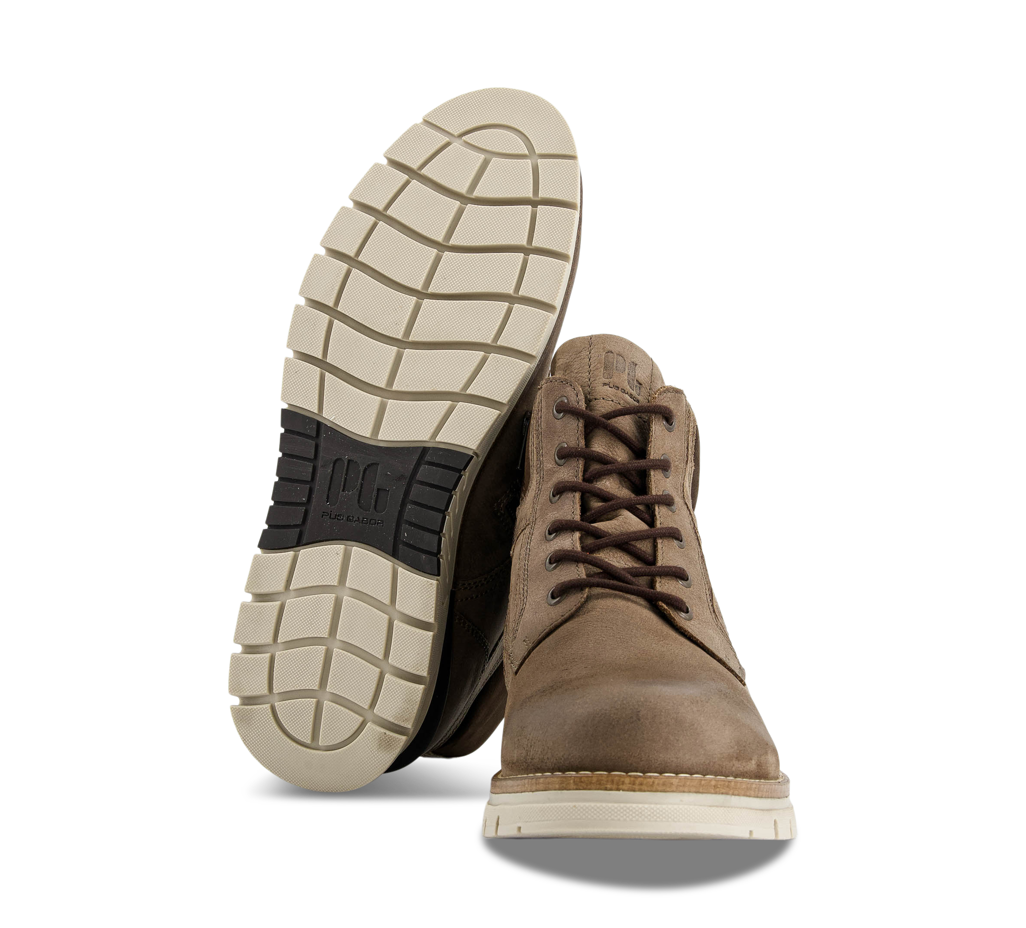 Pius Gabor Schnürboots beige/taupegrau