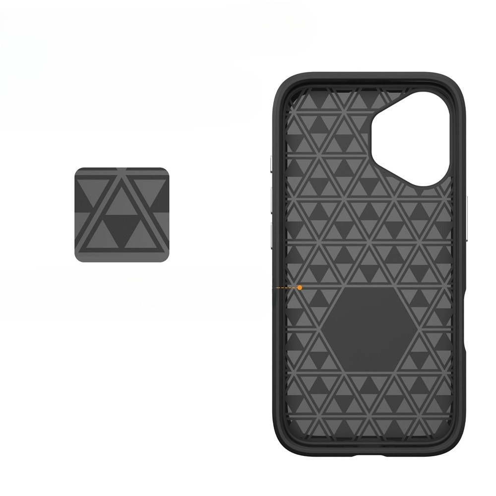 iPhone 17 MagSafe Hybrid Hardcase Schutzhülle Grip Design - Schwarz