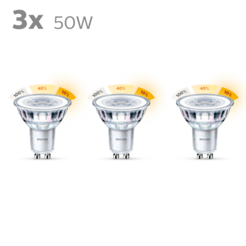 Philips LED spot GU10 50W 3 stuks sceneswitch