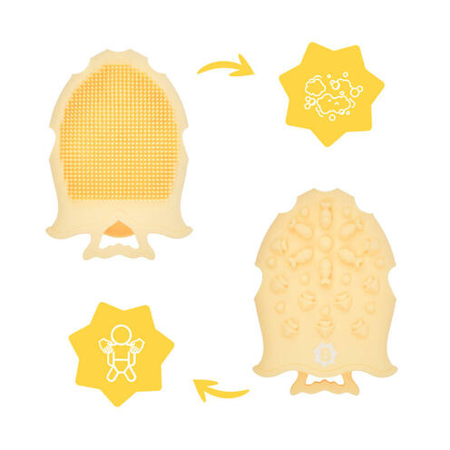 Brosse de massage en silicone - BADABULLE
