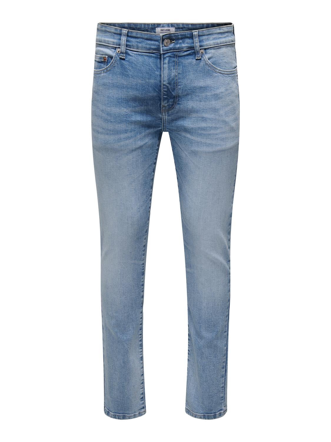 ONSLOOM Niedrige Taille Slim Fit Jeans Light Medium Blue Denim