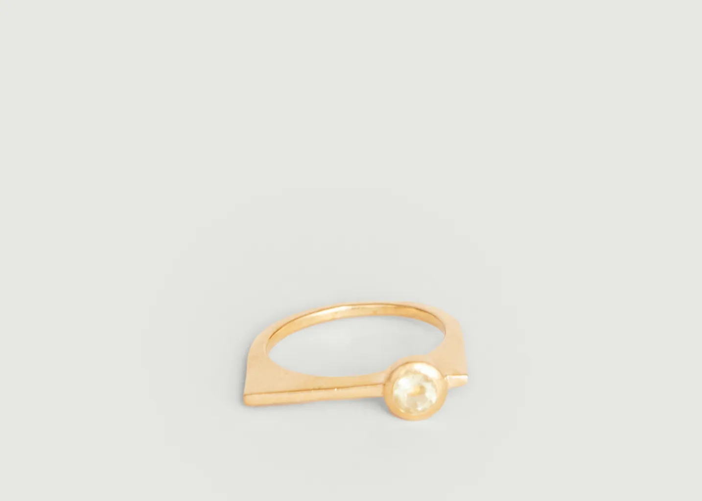 Bague avec quartz Laser Gamme Blanche
