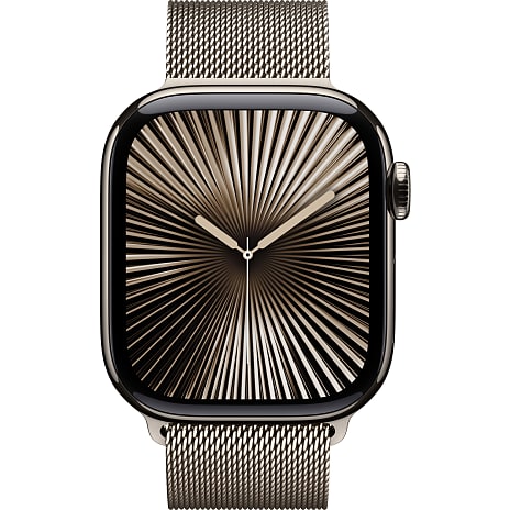 Apple Watch S10 Cell 42 mm - Natural Titanium Milanese Band