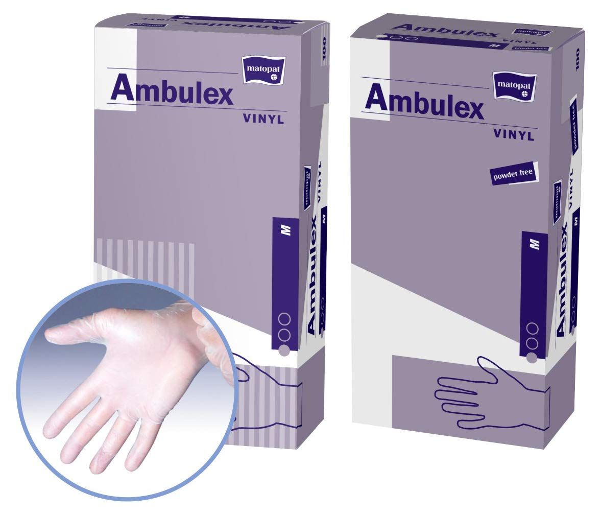 Ambulex Handschuhe Vinyl Ungepudert Large