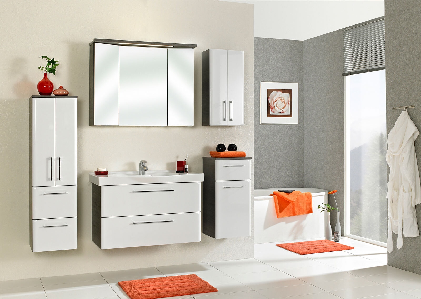 CASAVANTI Spiegelschrank ENNA I grau