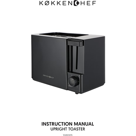 Køkkenchef høj brødrister - sort