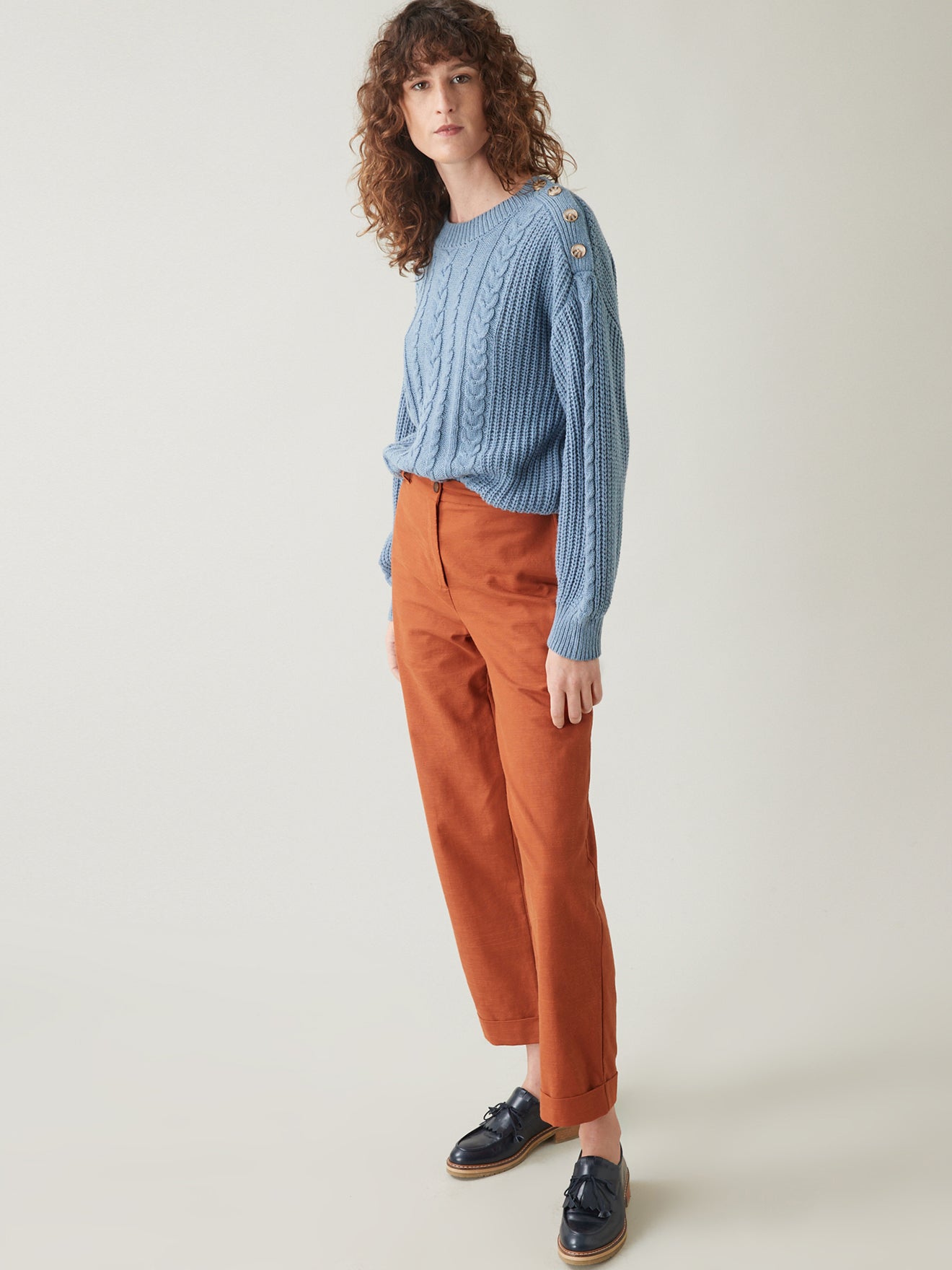 Pull torsades femme laine RWS*