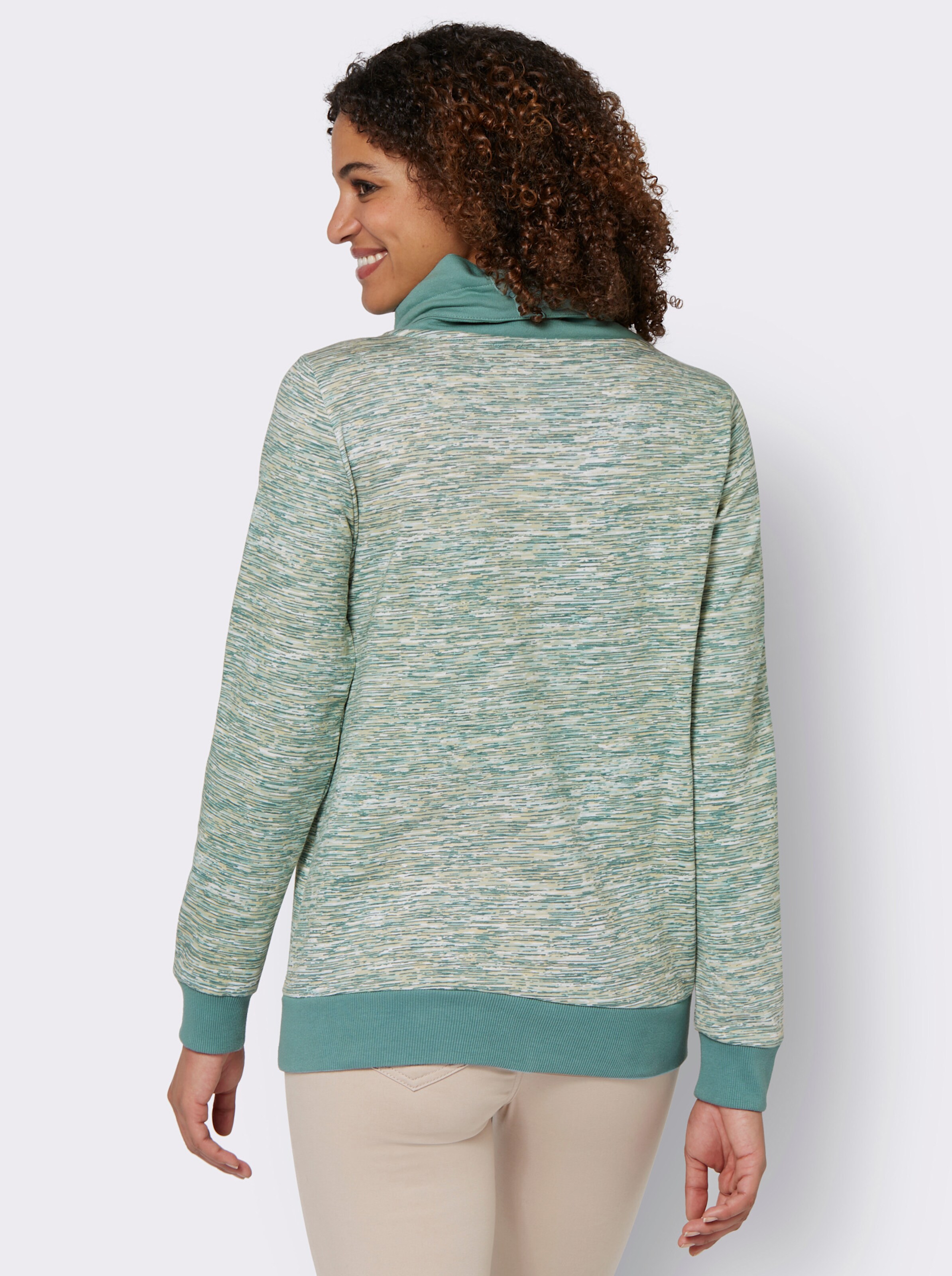 Sweatshirt mit Kontrast-Details