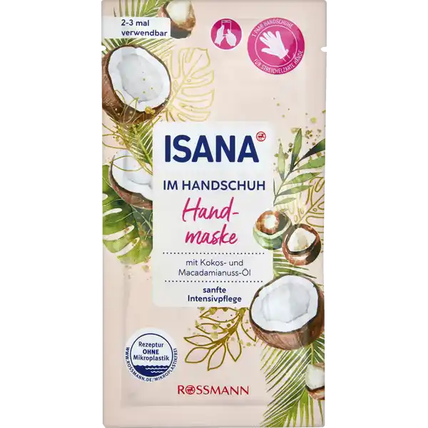 Handmaske mit Kokos- und Macadamianuss-Öl