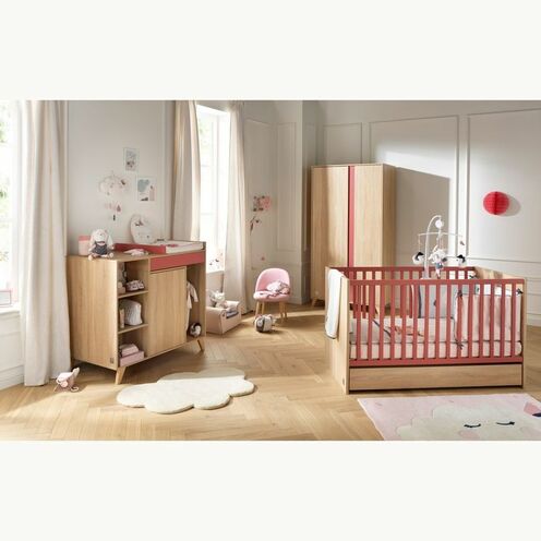 Armoire 2 portes NOVA Rose - SAUTHON