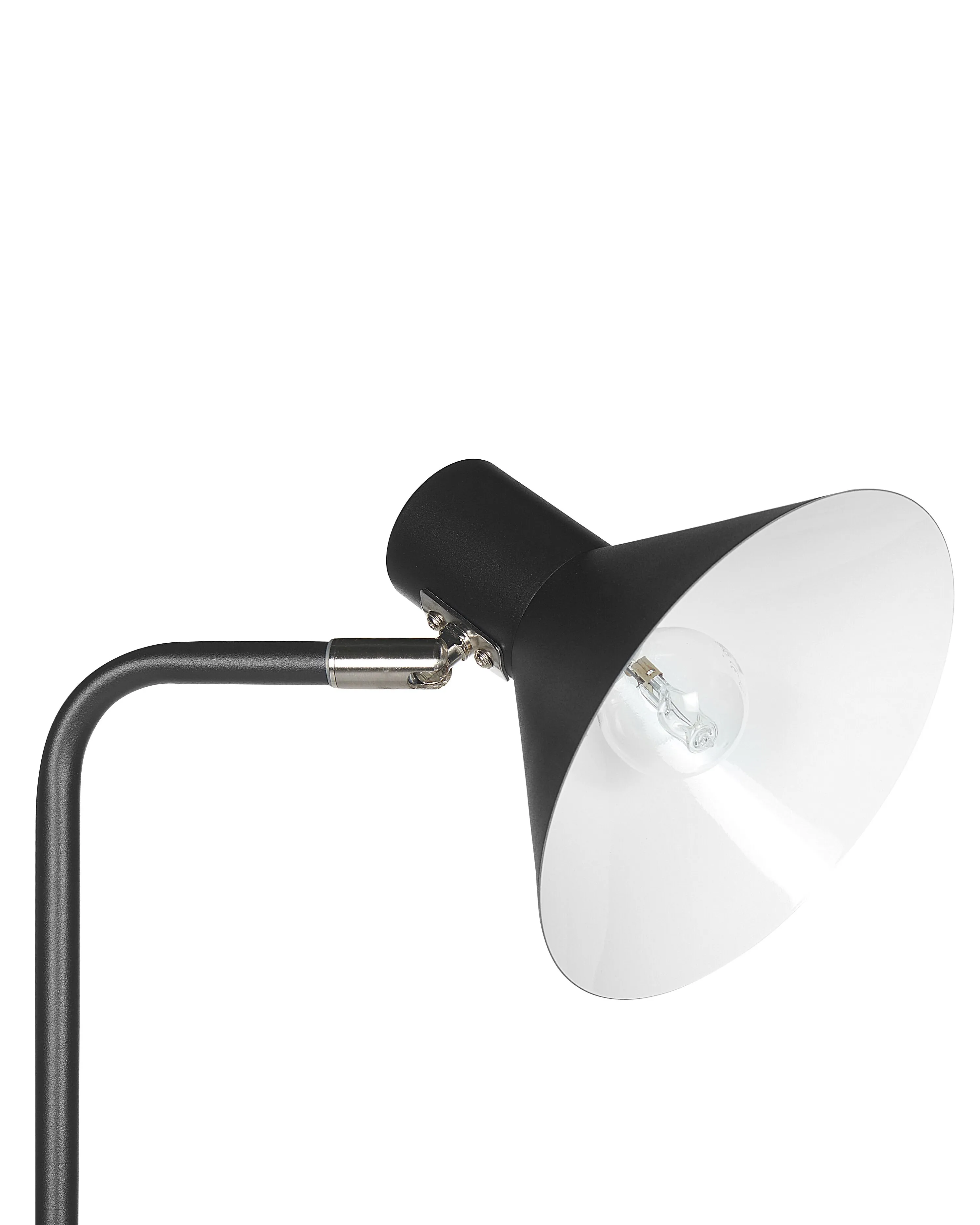 Staande lamp RIMAVA verstelbaar Metaal Zwart