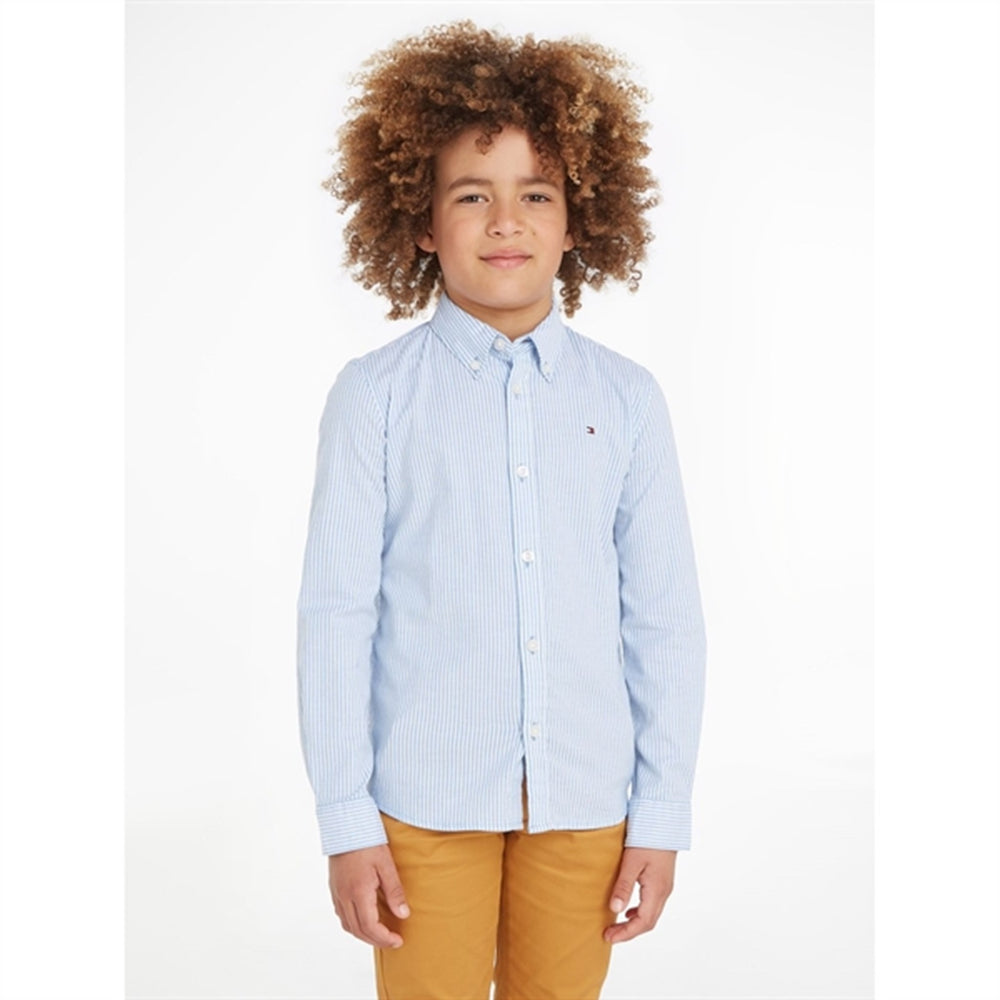 Flex Ithaca Skjorte Copenhagen Blue/White