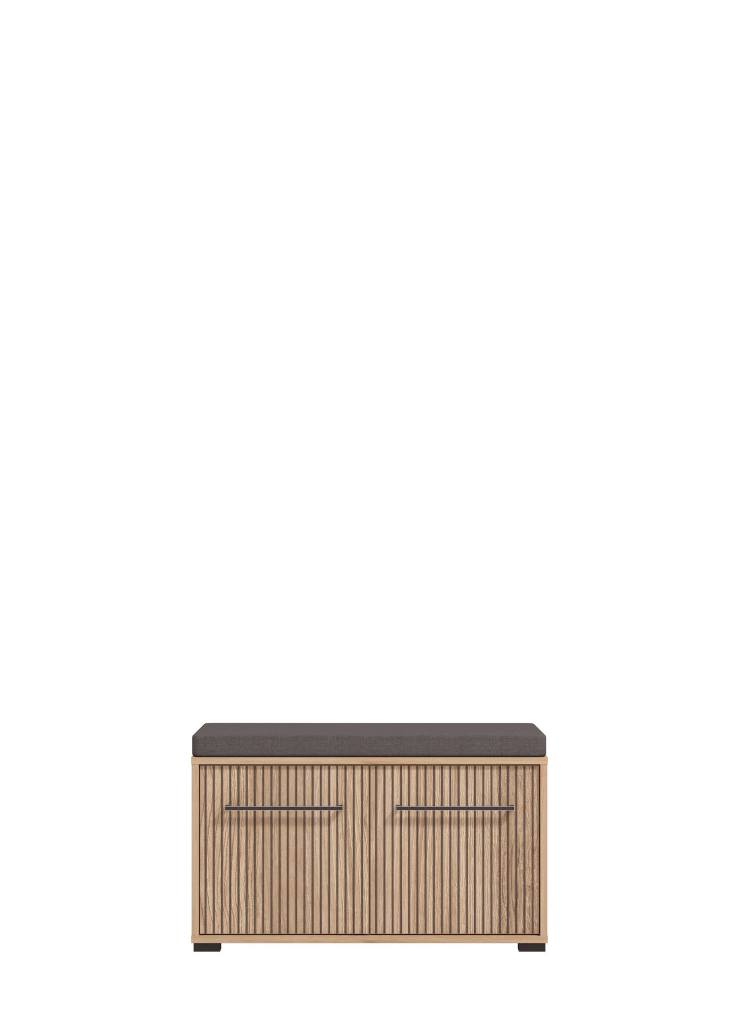 INOSIGN Schuhbank »Landes, Schuhschrank, Schuhregal, Schuhtruhe, Breite 80 cm« mit Sitzkissen und zwei geschlossenen Fächern, in Artisan Eiche