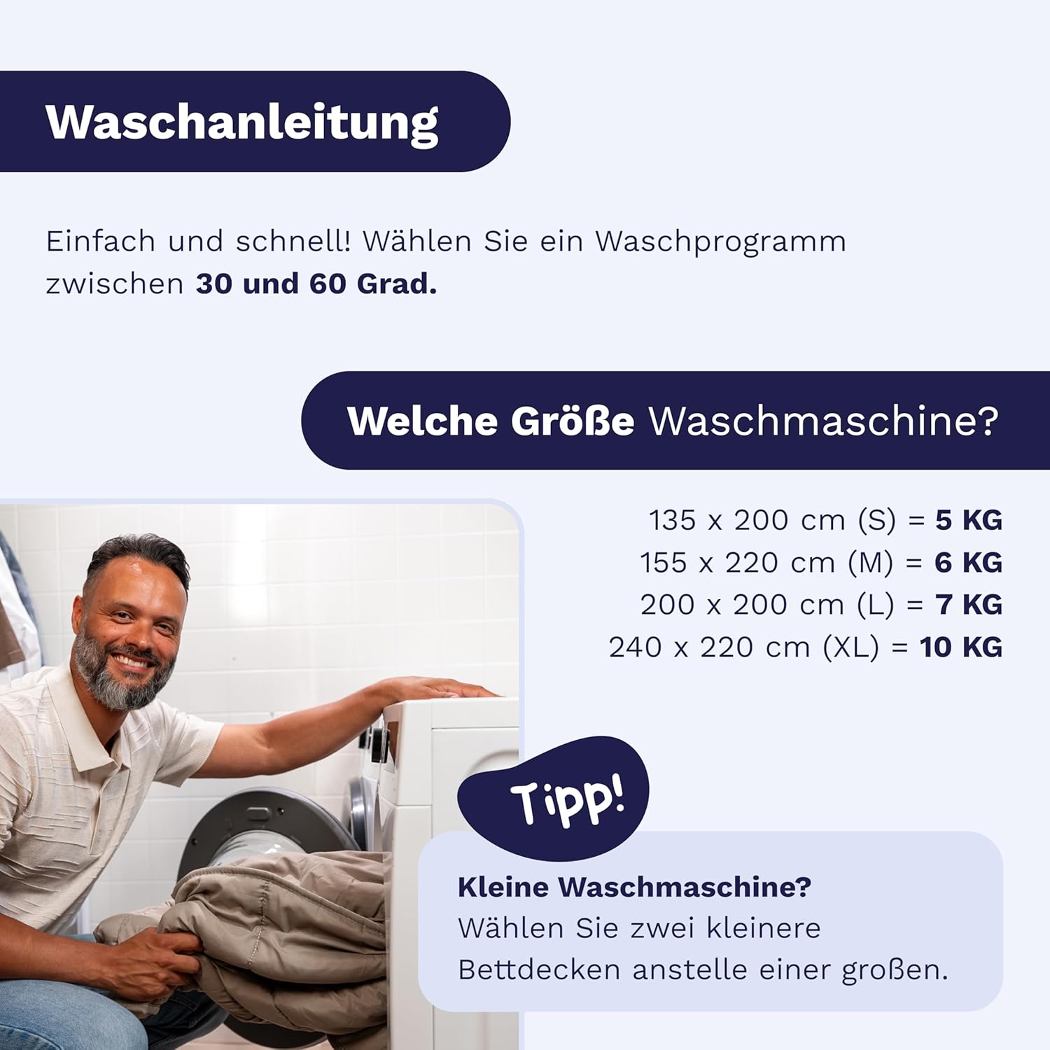 Zelesta Easybed 4-Jahreszeiten Bettdecke ohne Bezug – Bettwäsche für Winter und Sommer, warm, Daunen, waschbar, ohne Bezug (Türkis & Beige, 240 x 220 cm)