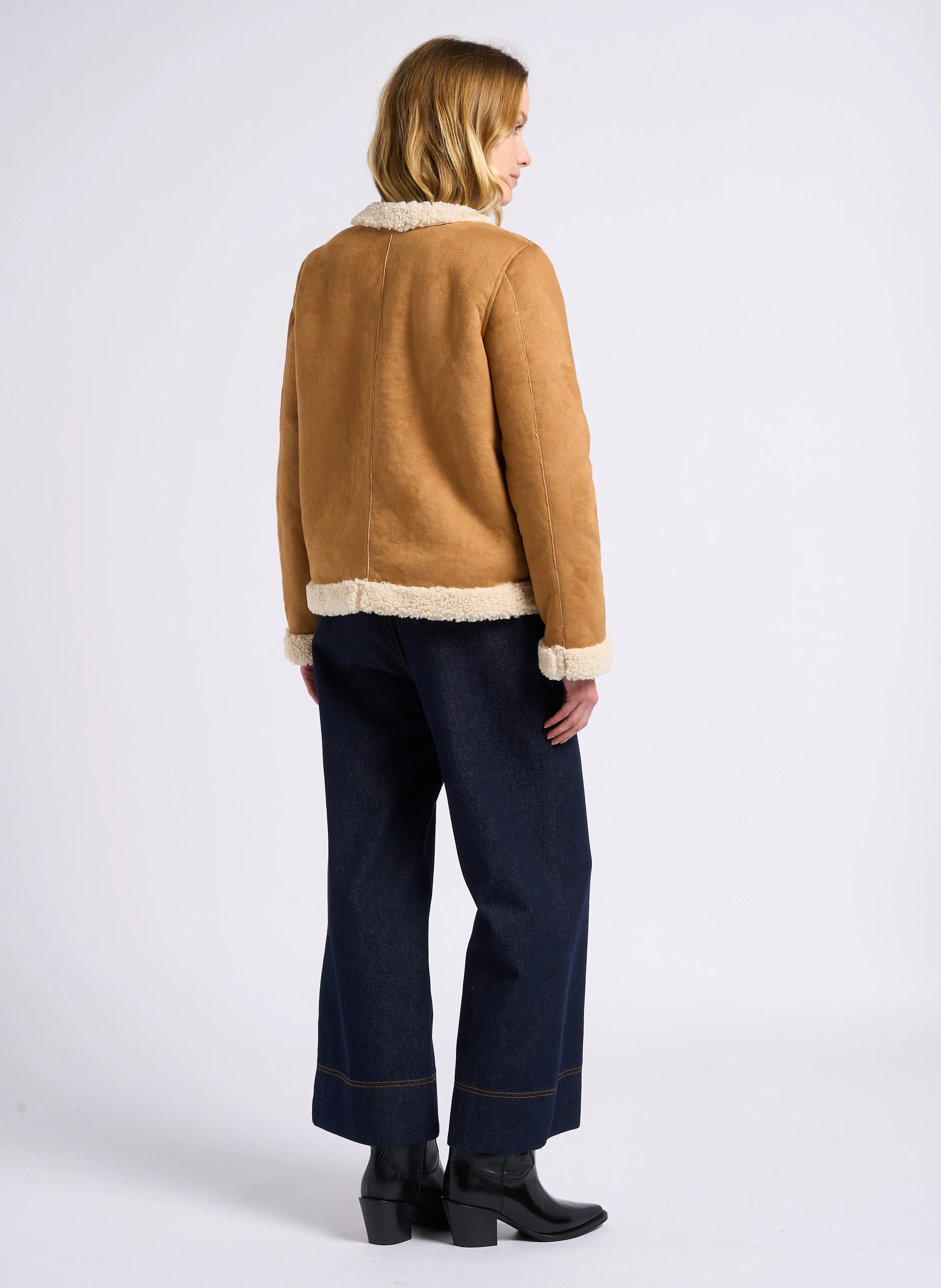ROMY - Jean large en coton | Bleu