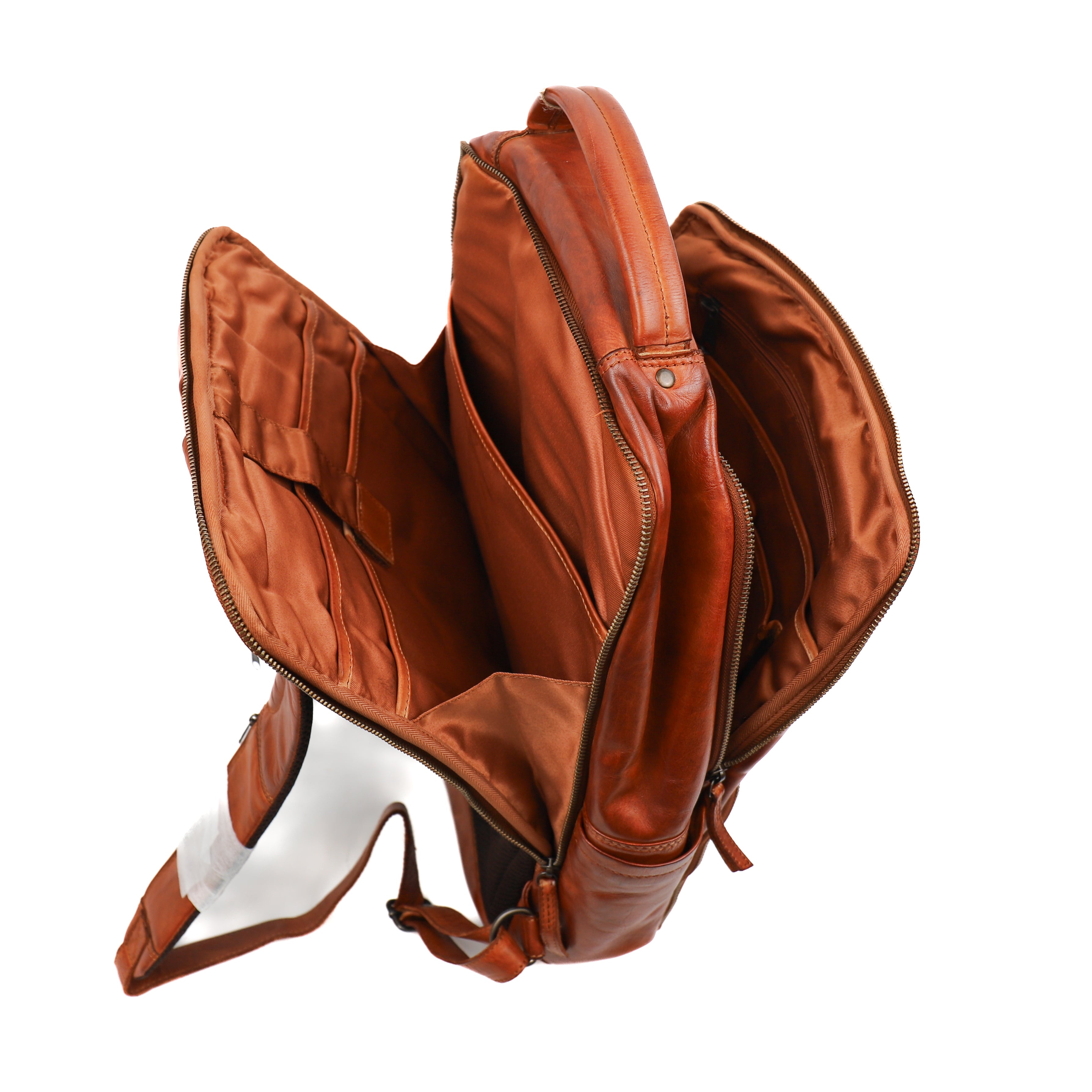 Laptop rugzak 'Jayden' L cognac Cognac