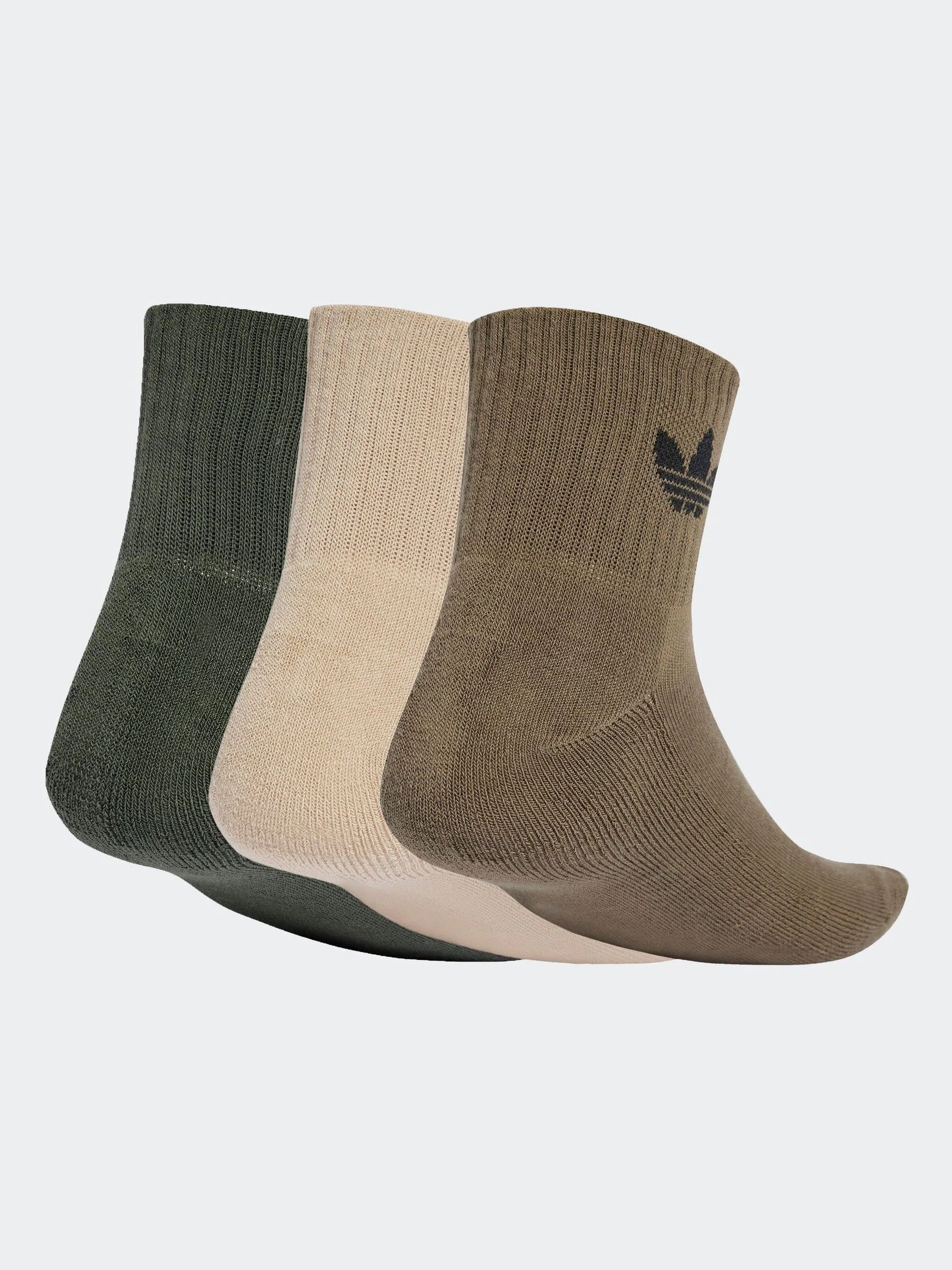 Groen - adidas Originals set van 3 halfhoge sokken