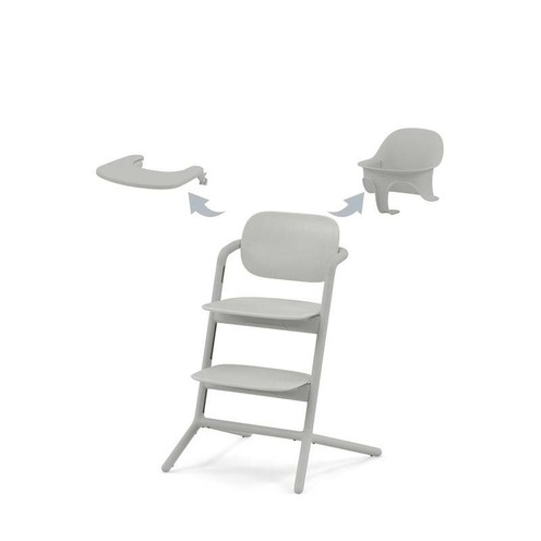 Chaise haute LEMO 3en1 SET Suede Grey - CYBEX