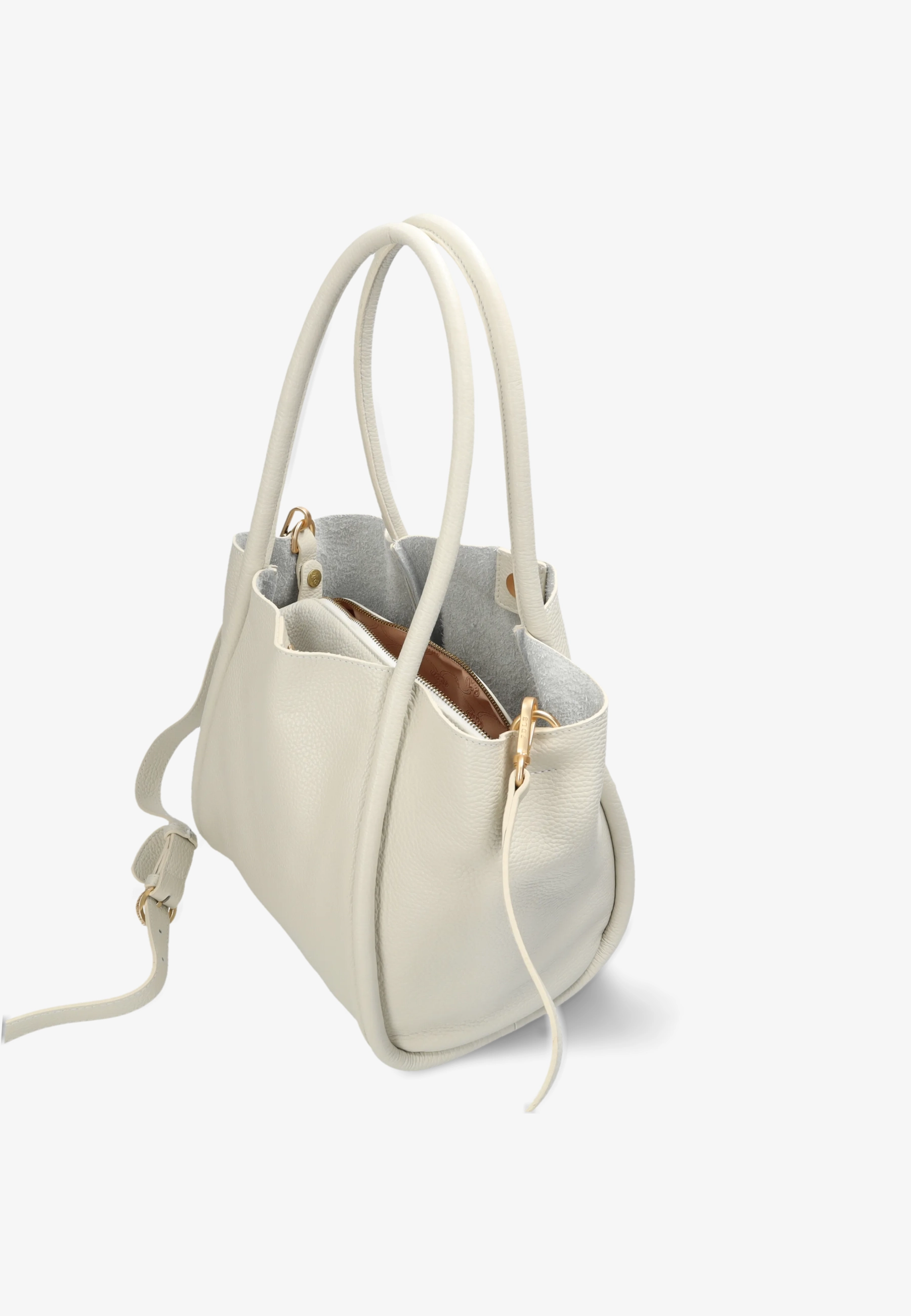 NALANI Shoulder Bag leather Off White