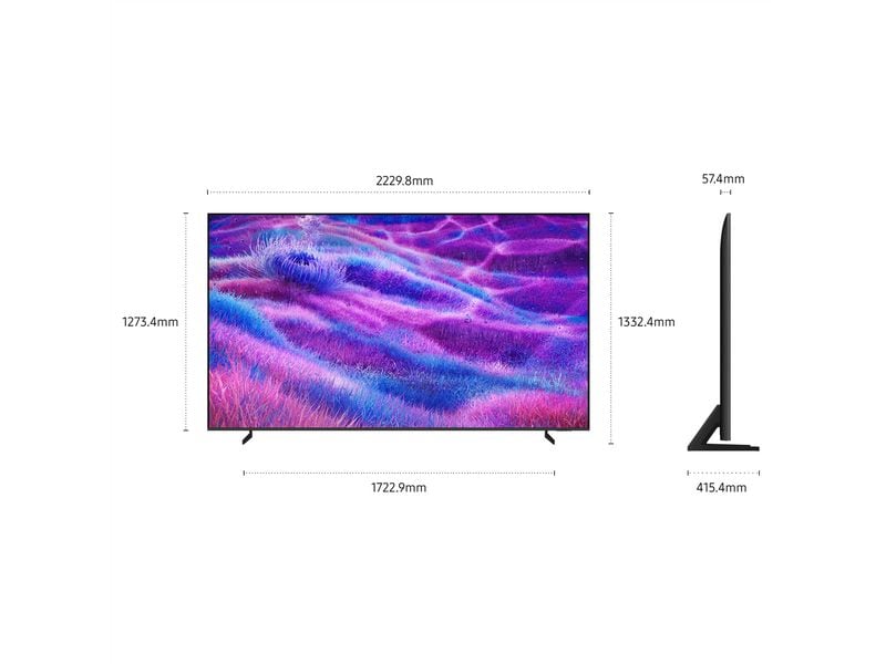 Samsung TV QE100QN80F 100'' QN80F Neo QLED 4K Mini LED AI T 120 Hz, 4K (3.840 x 2.160), NQ4 AI Gen2 Processor, 30W 4CH