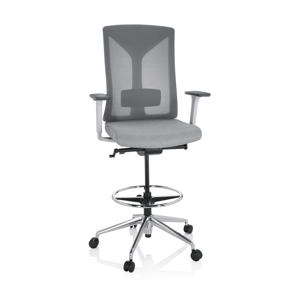 Counterstuhl HALIFAX WORK Stoff/Netzstoff mit Armlehnen (höhenverstellbar) hjh OFFICE
