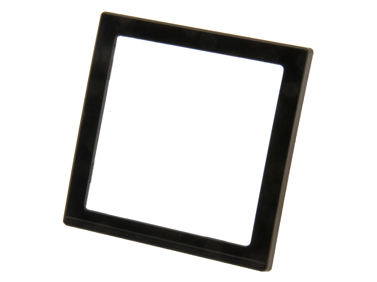 BBA 1-vaks stopcontact afdekraam - black