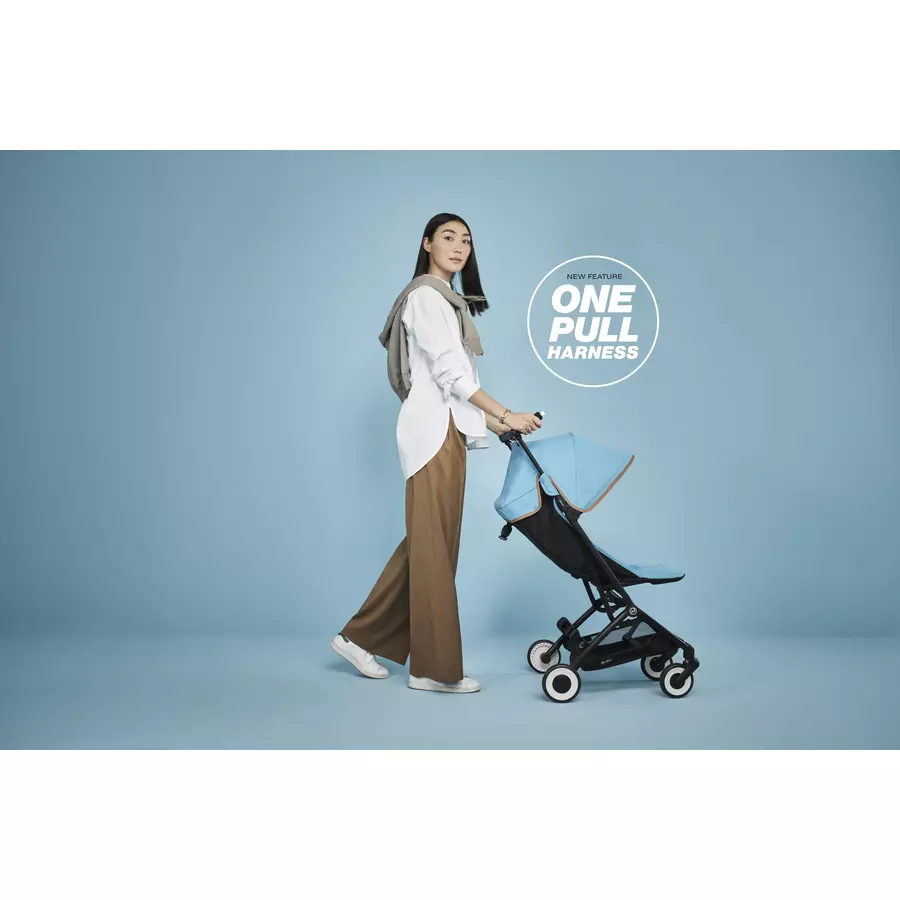 cybex GOLD Buggy Libelle 2 Moon Black inklusive Babyschale Cloud G i-Size Lava Grey und Adapter
