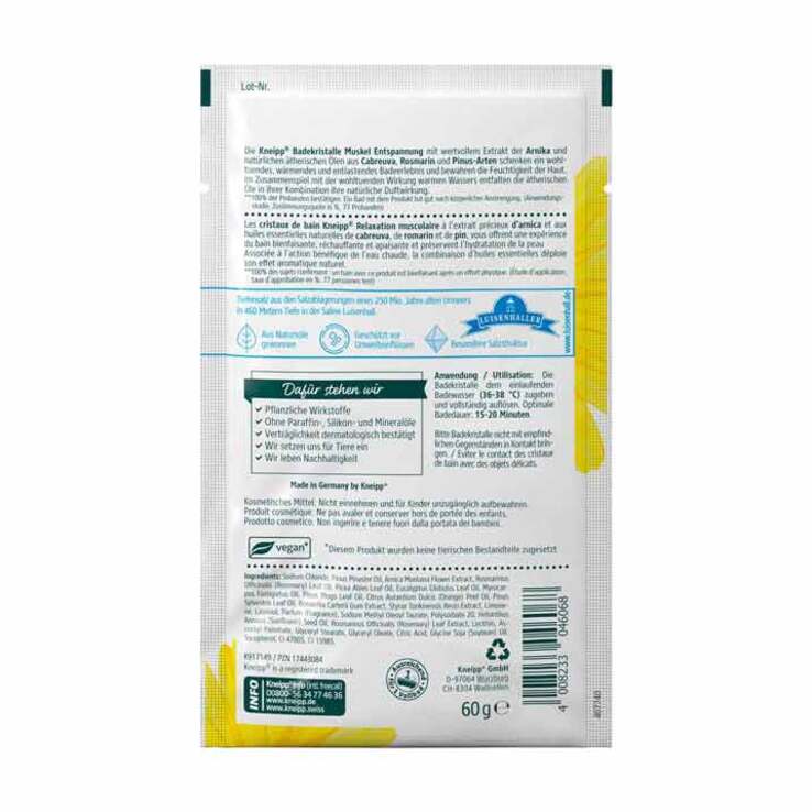 Kneipp Badekristalle Muskel Entspannung, 60 g