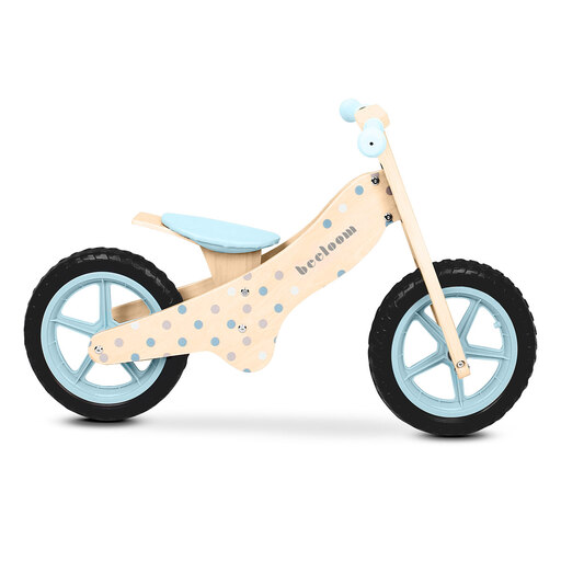 Bicicleta de madeira Beeloom sem pedais com assento ajustável