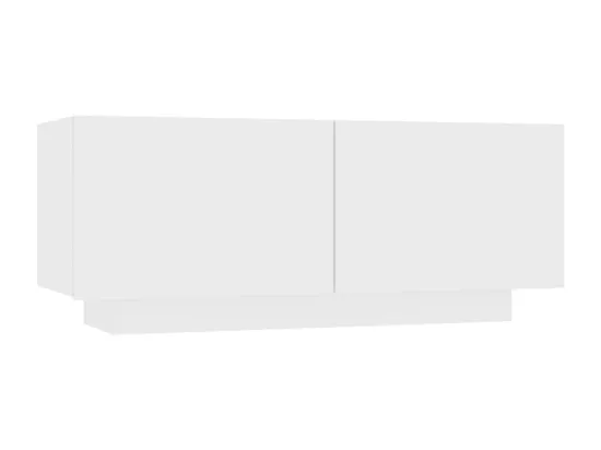 Meuble TV Blanc 100x35x40 cm Aggloméré