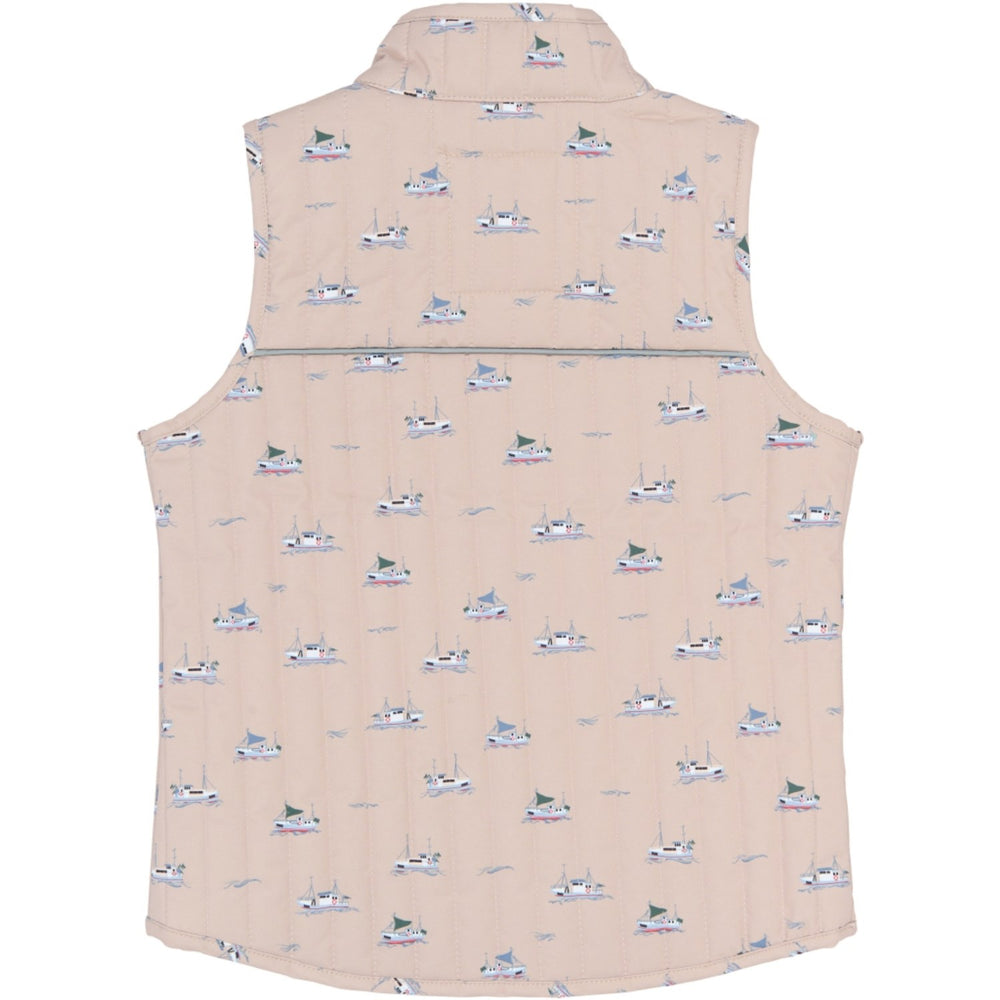 Køb Petit Piao Oxford Tan Boat AOP PPEver Thermo Waistcoat