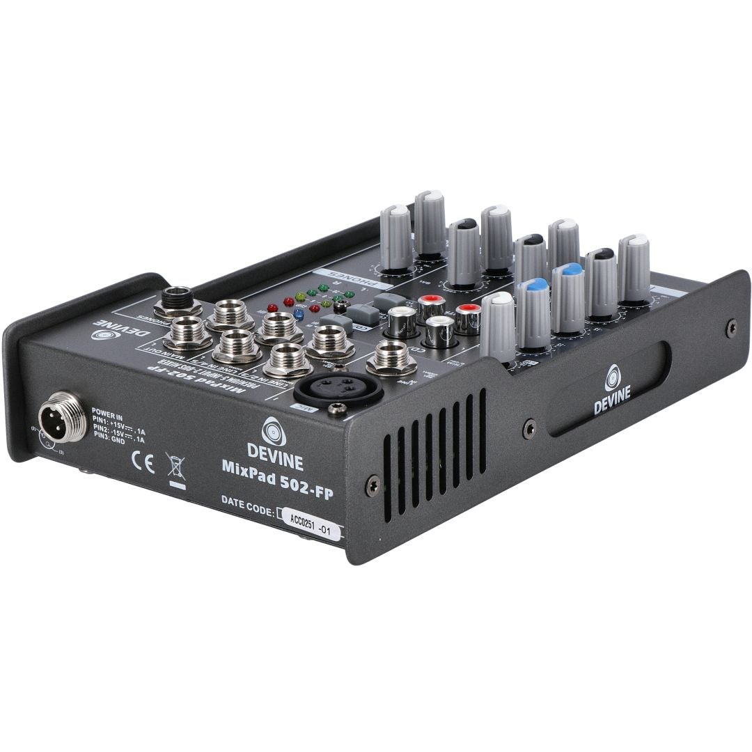 Devine MixPad 502 professionele 5-kanaals mixer
