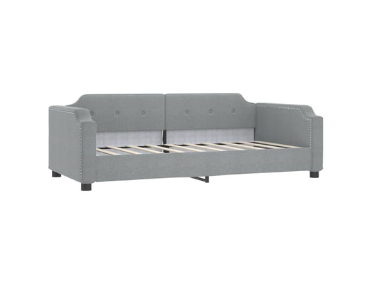 VIDAXL - Lit de jour avec lit gigogne gris clair 90x190 cm tissu
