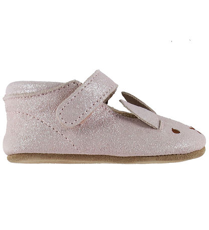 En Fant Hausschuhe - Suede Glitter - Sepia Rose