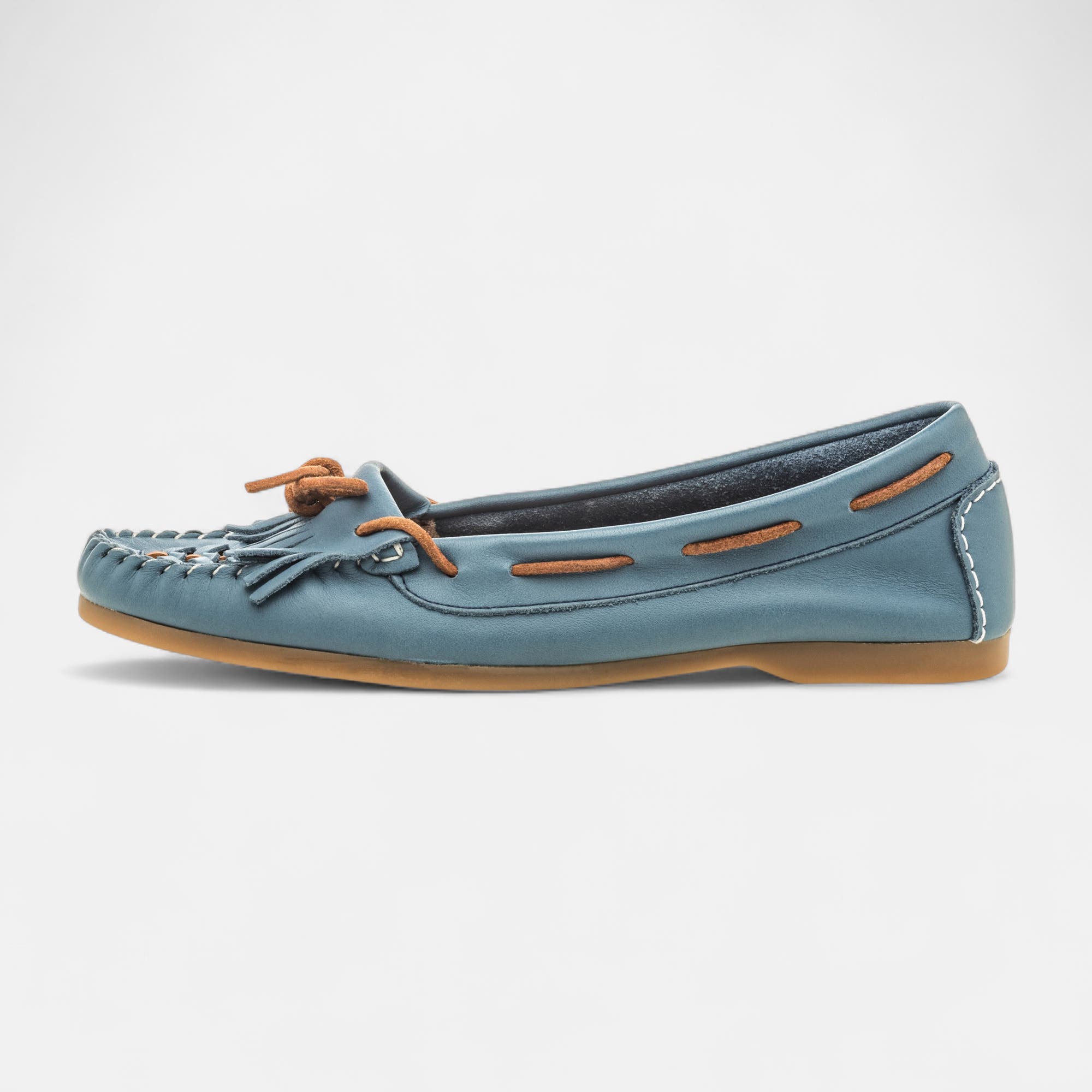 Mocassins Femme en cuir jeans