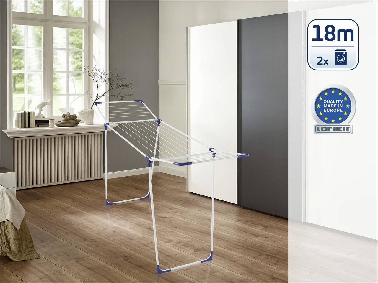 Leifheit droogrek Classic 180 Solid - 18 m drooglengte