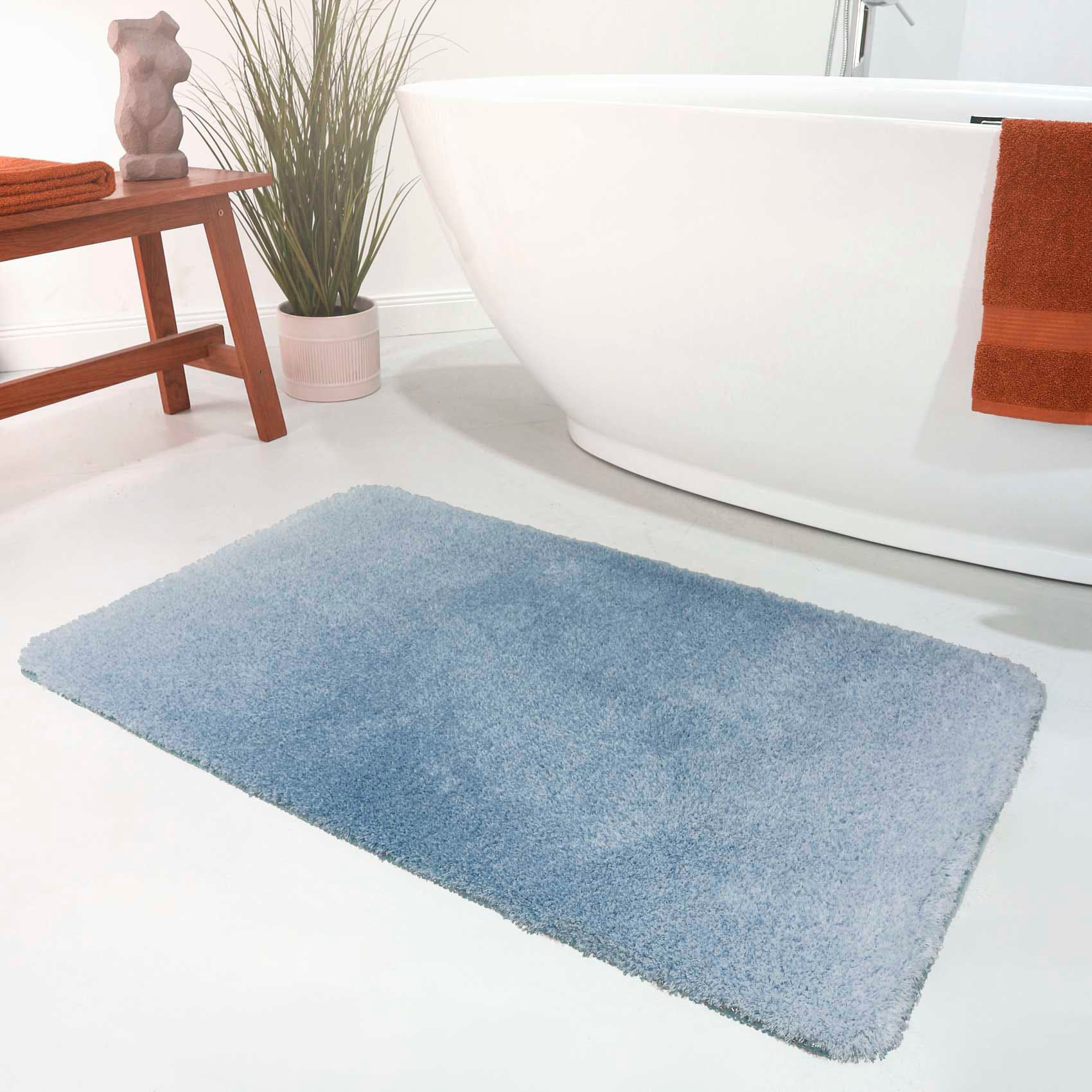 Wecon home Basics Badematte »Luuk WB-2705« Höhe 25 mm rutschhemmend beschichtet fussbodenheizungsgeeignet | schnell trocknend trendiger Farbverlauf, waschbar, weicher Badezimmerteppich