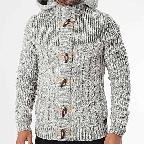 Veste Zippée Capuche KWH210 Gris Chiné